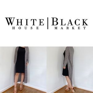 White House Black Market Sequin Duster Cardigan